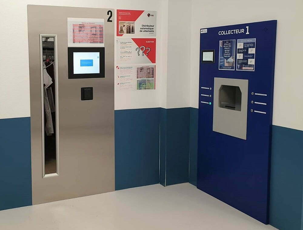 Installation de distributeur automatique de vêtement LINER